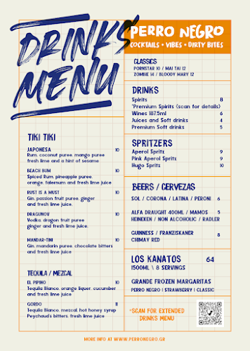 Perro Negro Boozer Cocktails Rhodes