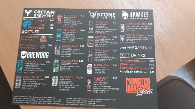 Monster Burgers & Beers - Γαστρονομία και φιλοξενία